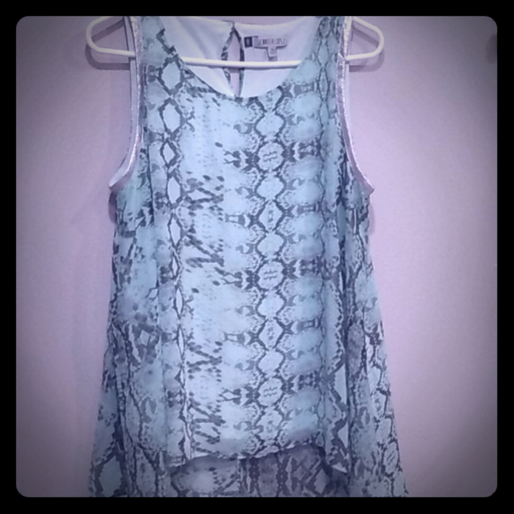 Jennifer Lopez Double Camisole High -Low Top